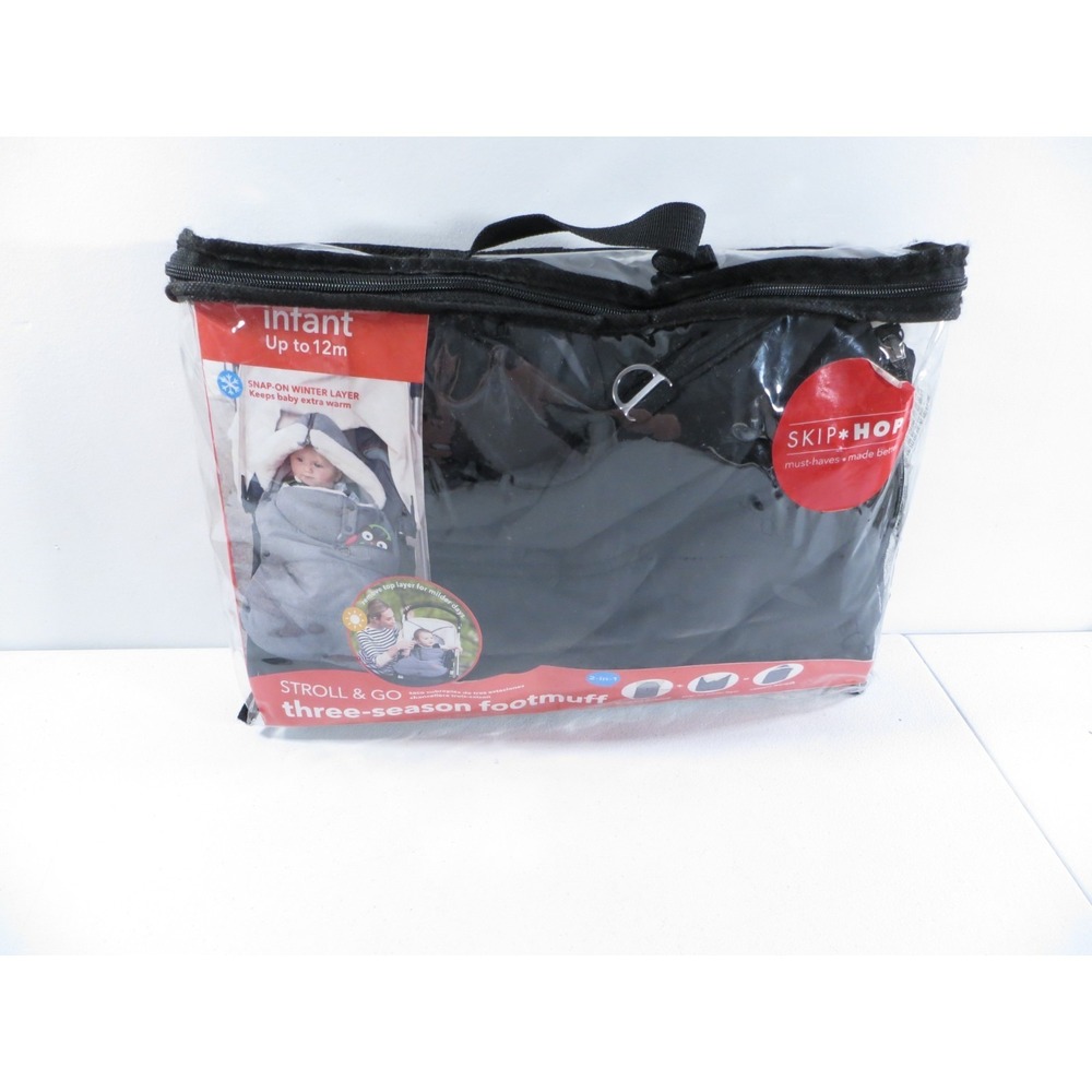 Skip Hop Stroll & Go Three Season Footmuff 2-In-1‎ Infant To 12 Months Black